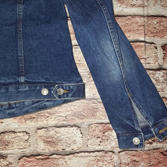 Loft | Made and Loved | Classic Blue Stone-Washed Material Jean Jacket - Picture 11 of 16